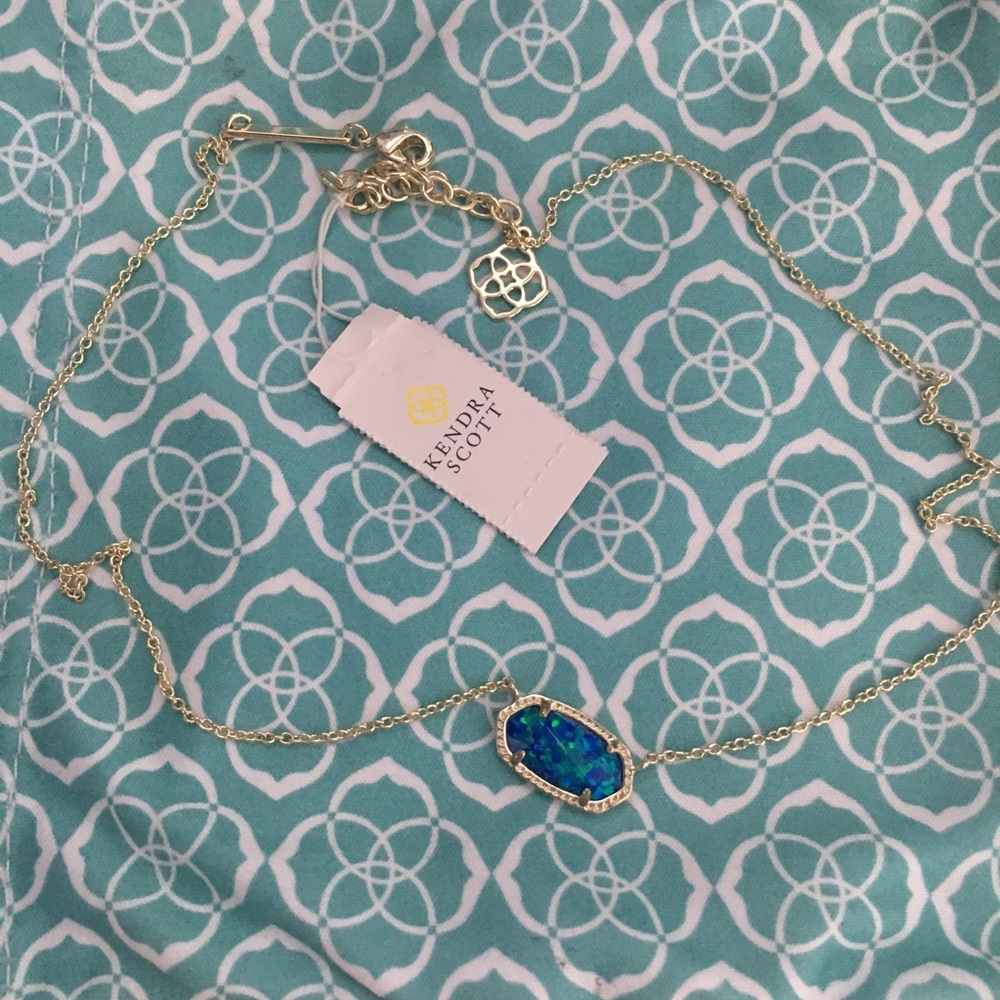 Kendra Scott Elisa Necklace blue Kyocera opal